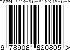 ISBN barcode 9789081830805